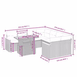 VidaXL 3327465 outdoor furniture set