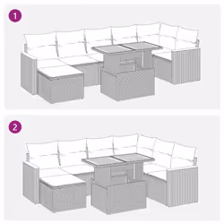 VidaXL 3327517 outdoor furniture set - Additional view 7