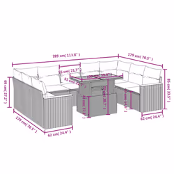 VidaXL 3327532 outdoor furniture set