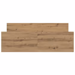 vidaXL Bed Frame with Headboard and Footboard Mattress Foundation Bed Base - artisan oak, 140 x 200 cm - Additional view 4