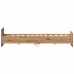 vidaXL Bed Frame with Headboard and Footboard Mattress Foundation Bed Base - artisan oak, 140 x 200 cm - Additional view 7