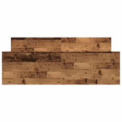 vidaXL Bed Frame with Headboard and Footboard Mattress Foundation Bed Base - old wood, 150 x 200 cm - Additional view 4