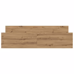vidaXL Bed Frame with Headboard and Footboard Mattress Foundation Bed Base - artisan oak, 160 x 200 cm - Additional view 4