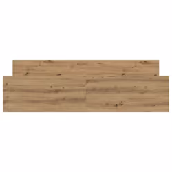 vidaXL Bed Frame with Headboard and Footboard Mattress Foundation Bed Base - artisan oak, 180 x 200 cm - Additional view 4