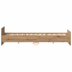 vidaXL Bed Frame with Headboard and Footboard Mattress Foundation Bed Base - artisan oak, 180 x 200 cm - Additional view 5