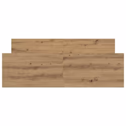 vidaXL Bed Frame with Headboard and Footboard Mattress Foundation Bed Base - artisan oak, 140 x 190 cm - Additional view 4