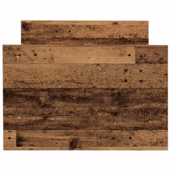 vidaXL Bed Frame with Headboard and Footboard Mattress Foundation Concrete - old wood, 100 x 200 cm - Additional view 5