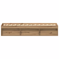 vidaXL Bed Frame Bedroom Mattress Foundation Guest Room Bedstead Bed Base - artisan oak, 90 x 200 cm - Additional view 5