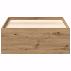 vidaXL Bed Frame Bedroom Mattress Foundation Guest Room Bedstead Bed Base - artisan oak, 100 x 200 cm - Additional view 4