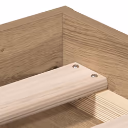 vidaXL Bed Frame Bedroom Mattress Foundation Guest Room Bedstead Bed Base - artisan oak, 100 x 200 cm - Additional view 7