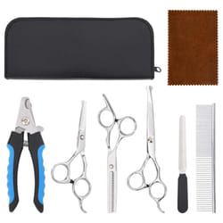 vidaXL 6 Piece Dog Grooming Scissors Set Stainless Steel dog grooming scissor - 6 pcs