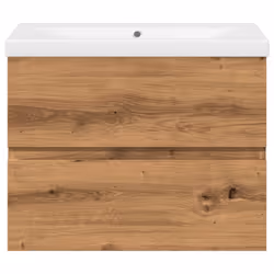 vidaXL Sink Cabinet Home Bathroom Sink Unit Storage Cabinet Engineered Wood - artisan oak, 61 x 39.5 x 49 cm - Additional view 4
