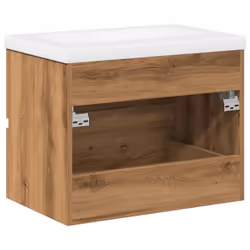 vidaXL Sink Cabinet Home Bathroom Sink Unit Storage Cabinet Engineered Wood - artisan oak, 61 x 39.5 x 49 cm - Additional view 7