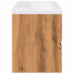 vidaXL Sink Cabinet Home Bathroom Sink Unit Storage Cabinet Engineered Wood - artisan oak, 101 x 39.5 x 49 cm - Additional view 6