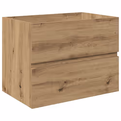 vidaXL Sink Cabinet Home Bathroom Sink Unit Storage Cabinet Engineered Wood - artisan oak, 60 x 38.5 x 45 cm - Additional view 2