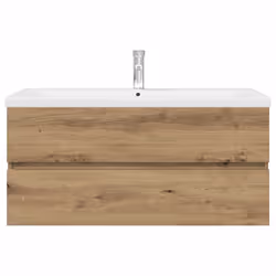 vidaXL Sink Cabinet with Built-in Basin and Faucet Artisan Oak - Additional view 4