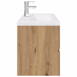 vidaXL Sink Cabinet with Built-in Basin and Faucet Artisan Oak - Additional view 5