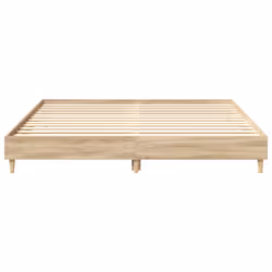 vidaXL Bed Frame without Mattress Sonoma Oak 160x200cm Engineered Wood - Additional view 4
