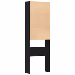 vidaXL Washing Machine Cabinet Black Oak 64x24x190 cm Engineered Wood - Additional view 7