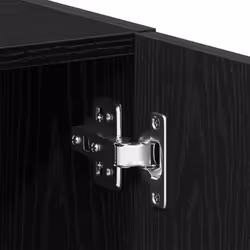 vidaXL Washing Machine Cabinet Black Oak 64x24x190 cm Engineered Wood - Additional view 9