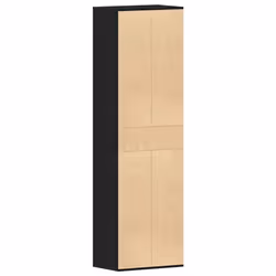 vidaXL Shoe Cabinet Black Oak 54x34x183 cm Engineered Wood shoe storage - Additional view 6