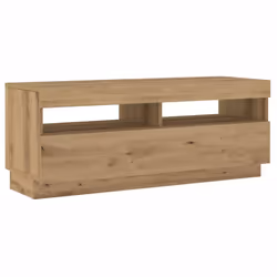 vidaXL TV Cabinet with LED Lights Artisan Oak 200x35x40 cm Engineered Wood - Additional view 5