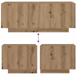 vidaXL Bedside Cabinet Artisan Oak 100x35x40 cm Engineered Wood bedside table - Additional view 7