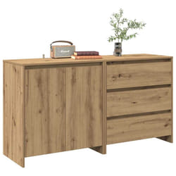 vidaXL 2 Piece Sideboard Artisan Oak Engineered Wood storage cabinet