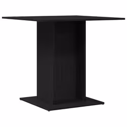 vidaXL Dining Table Kitchen Dinner Table Dining Room Table Engineered Wood - black oak