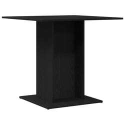 vidaXL Dining Table Kitchen Dinner Table Dining Room Table Engineered Wood - black oak