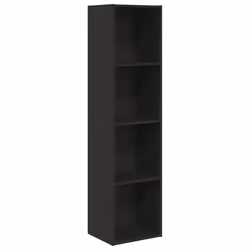 vidaXL Bookshelf Black Oak 36x30x143 cm Engineered Wood bookcase book rack