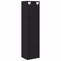 vidaXL Bookshelf Black Oak 36x30x143 cm Engineered Wood bookcase book rack - Additional view 4