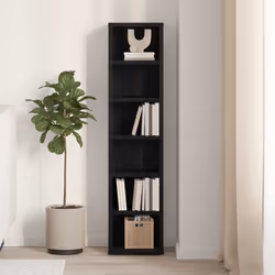 vidaXL CD Cabinet Storage Oraniser Shelf Cabinet Display Shelf Engineered Wood - black oak - Additional view 2