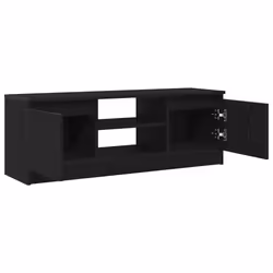 vidaXL TV Cabinet Black Oak 102x30x36 cm Engineered Wood TV stand - Additional view 4