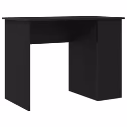 vidaXL Desk Black Oak 100x55x75 cm Engineered Wood office desk study desk