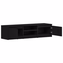 vidaXL TV Cabinet Black Oak 140x40x35.5 cm Engineered Wood TV stand - Additional view 4
