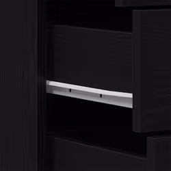 vidaXL Sideboard with 6 Drawers Cabinet Cupboard Highboard Engineered Wood - black oak - Additional view 9