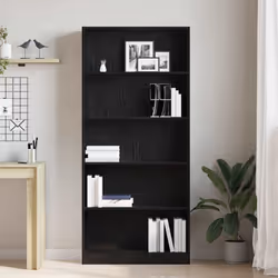 vidaXL Book Cabinet Display Rack Bookshelf Storage Shelf Rack Engineered Wood - 176 cm/ 80 cm