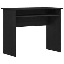 vidaXL Desk Bedroom Office Desk Work Corner Table Study Desk Engineered Wood - black oak