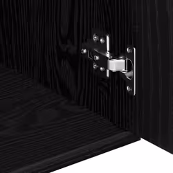 vidaXL Sideboard Black Oak 91x29.5x65 cm Engineered Wood storage cabinet - Additional view 8
