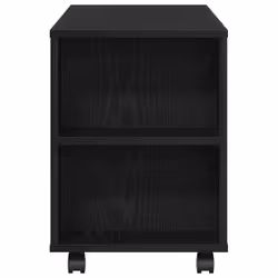 vidaXL TV Cabinet with Wheels Black Oak 102x34.5x43 cm Engineered Wood - Additional view 6