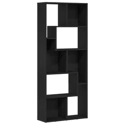 vidaXL Bookcase Black Oak 67x24x161 cm Engineered Wood bookshelf book case