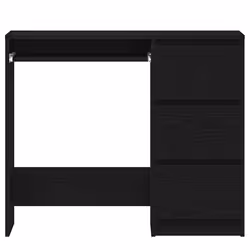 vidaXL Desk Engineered Wood Computer Study Table Workstation Multi Colours - black oak - Additional view 5