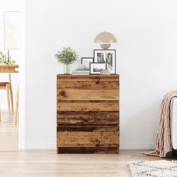 vidaXL Sideboard Engineered Wood Storage Side Cabinet Furniture Multi Colours - old wood