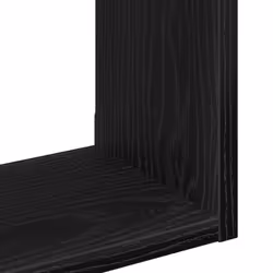 vidaXL Wall Shelf Black Oak 90x16x78 cm Engineered Wood floating shelf - Additional view 8