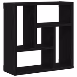 vidaXL Wall Shelf Black Oak 45x16x45 cm Engineered Wood floating shelf