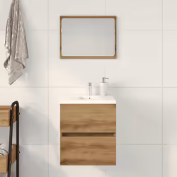 vidaXL Bathroom Sink Cabinet Engineered Wood - artisan oak