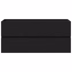 vidaXL Sink Cabinet Black Oak 100x38.5x45 cm Engineered Wood - Additional view 5