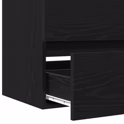 vidaXL Sink Cabinet Black Oak 100x38.5x45 cm Engineered Wood - Additional view 8