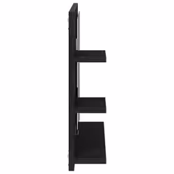 vidaXL Bathroom Mirror Black Oak 60x10.5x45 cm Engineered Wood mirror - Additional view 5
